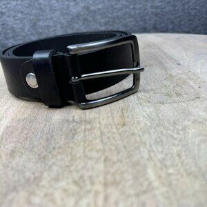 Cinture Dautore Mens Belts Genuine‎ Leather Silver Buckle SIze 40 Italian